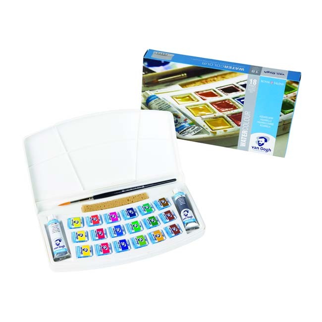 650x650 Van Gogh Watercolor Painting Box - Watercolor Equipment
