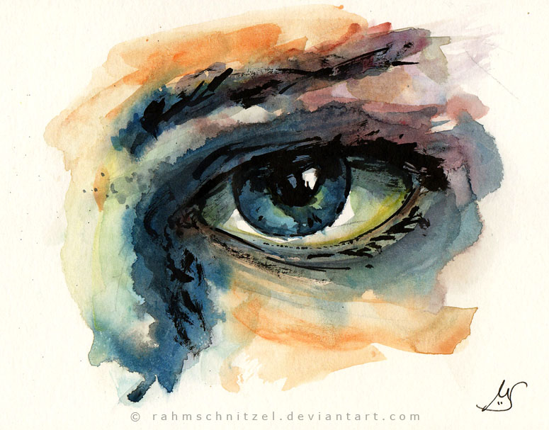 775x607 Watercolor Eye By Rahmschnitzel - Watercolor Eye