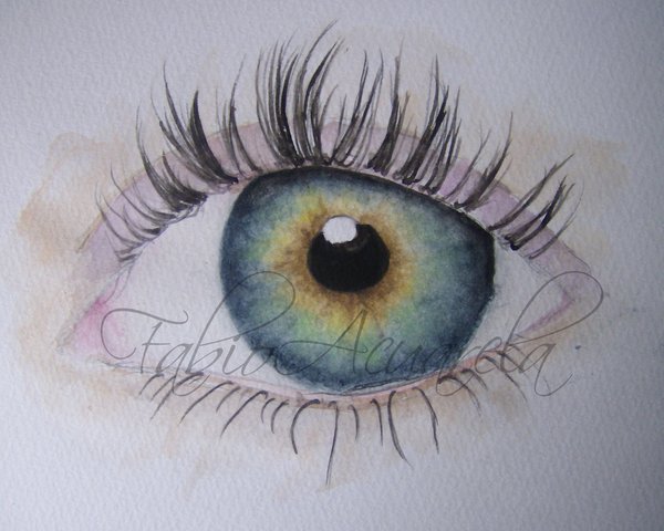 600x480 Watercolor Eye By Fabioacuarela - Watercolor Eye