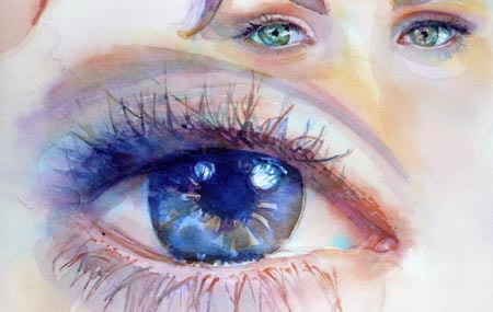 450x285 Watercolor Eyes Jeannie Vodden Art - Watercolor Eye