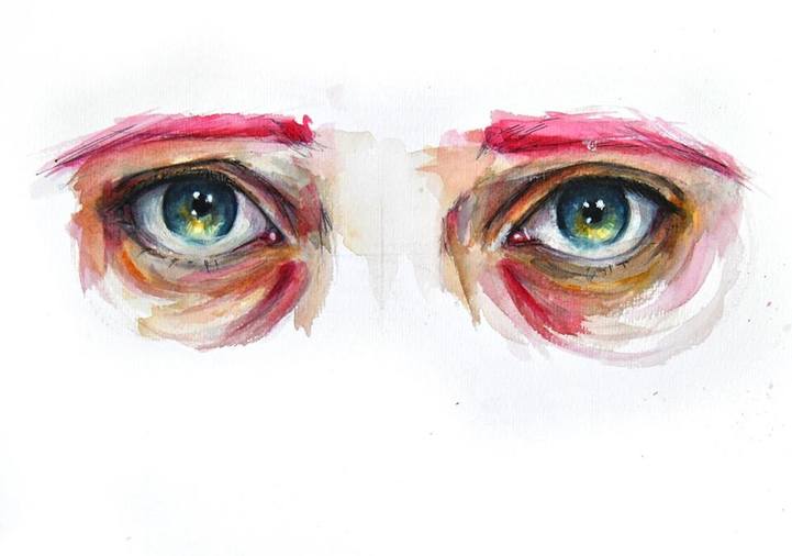 721x506 Expressive Watercolor Eye Paintings By Jone Bengoa Designwrld - Watercolor Eye