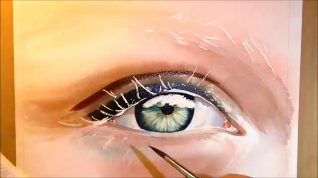 640x360 How To Paint A Realistic Eye - Watercolor Eye Painting
