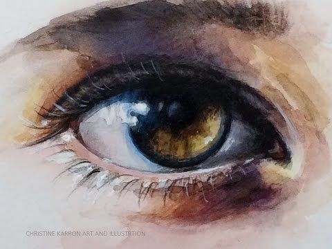 480x360 Pictures Eye Watercolour Painting, - Watercolor Eye Painting