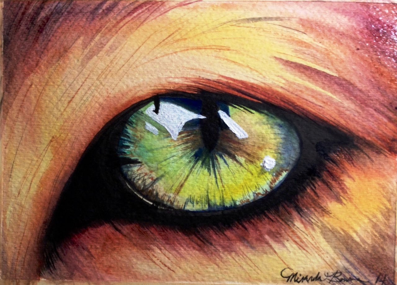 1279x919 Cat Eye Watercolor Time Lapse Painting - Watercolor Eye Painting