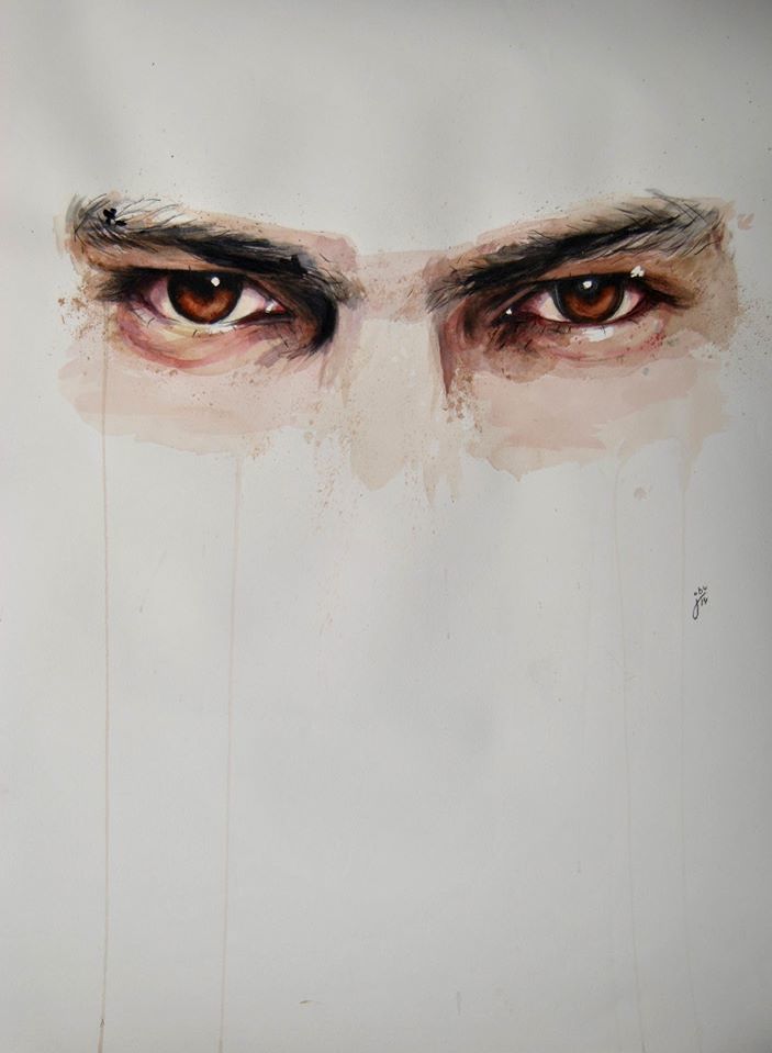 703x959 Expressive Watercolor Eye Paintings By Jone Bengoa Designwrld - Watercolor Eye Painting