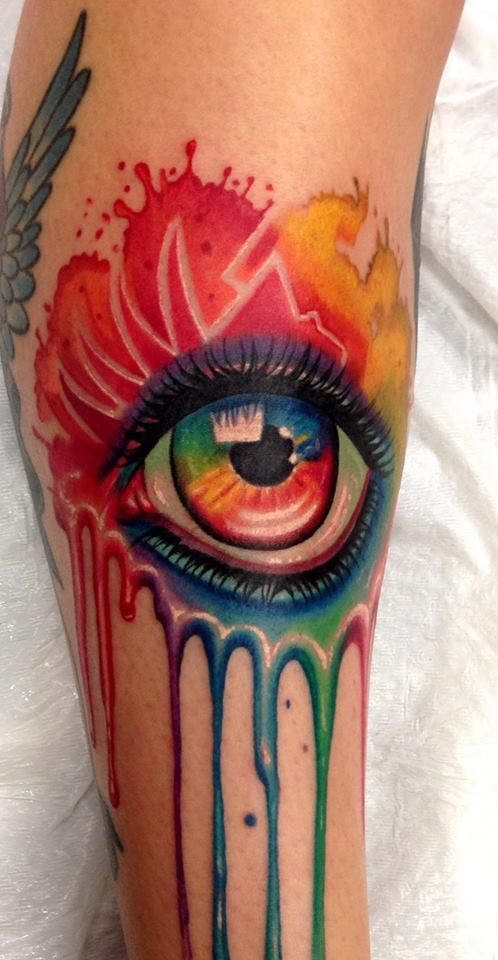 498x960 Eye Tattoos Perfect Tattoo Artists - Watercolor Eye Tattoo