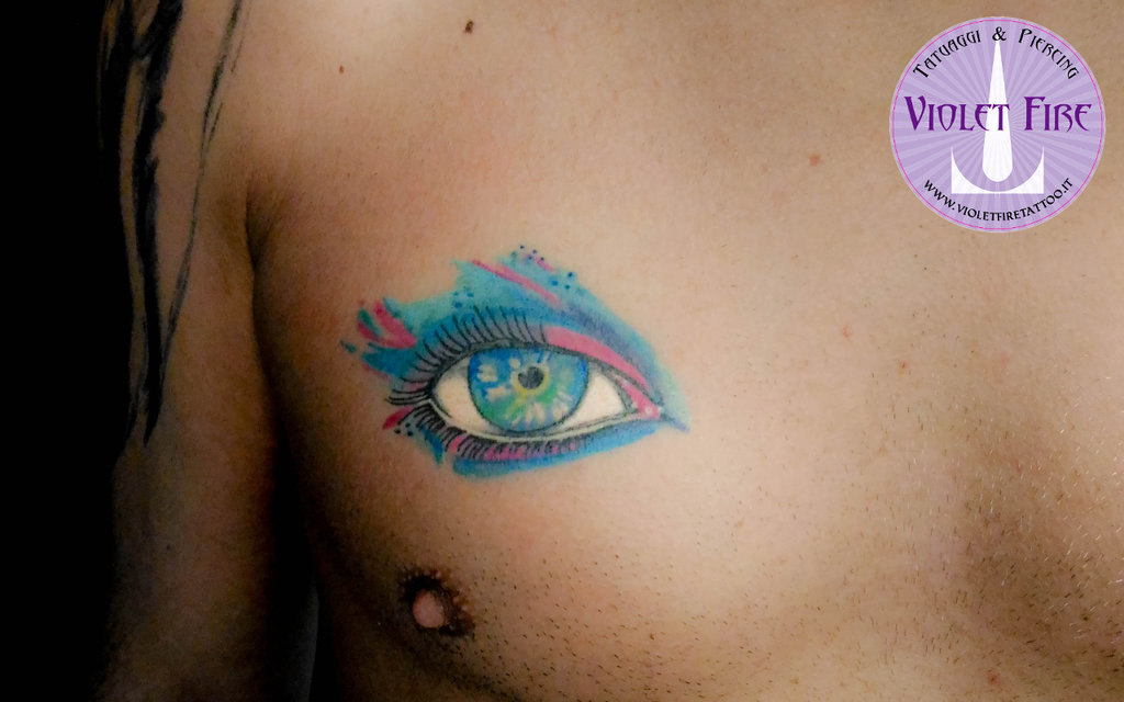 1024x640 Tatuaggio Occhio Watercolor Eye Tattoo - Watercolor Eye Tattoo