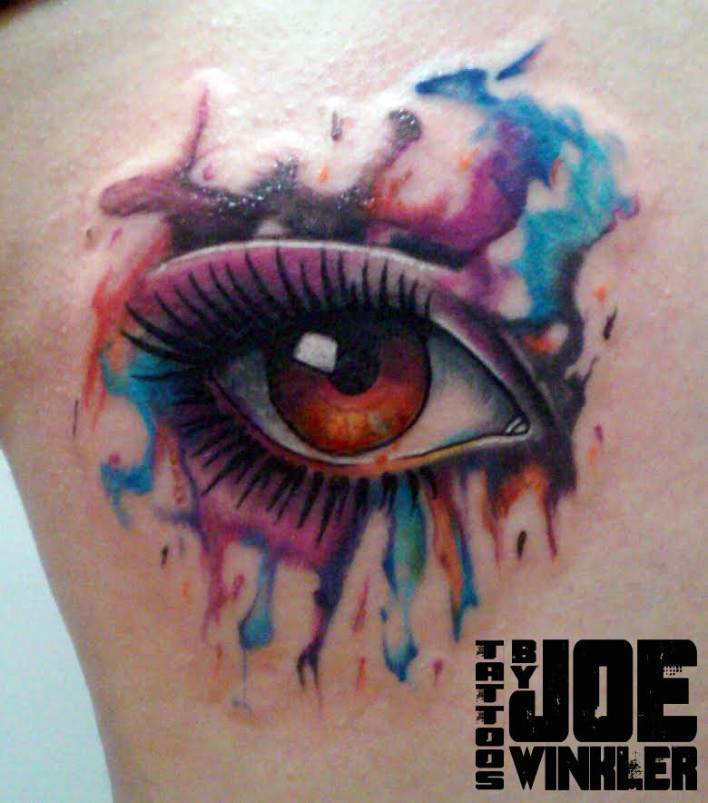 780x884 Watercolor - Watercolor Eye Tattoo