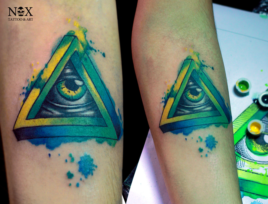 919x701 Watercolor Seeing Eye By Mattynox - Watercolor Eye Tattoo