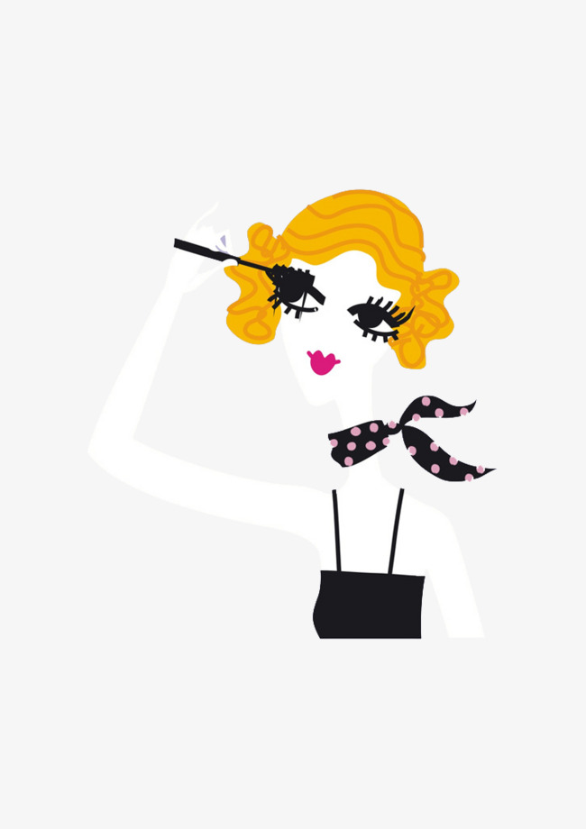 650x920 The Girl With Eyelashes, Cartoon, Hand, Watercolor Png Image And - Watercolor Eyelashes