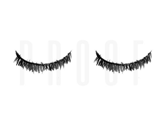 570x407 Watercolor Eyelashes Black And White Instant Download Etsy - Watercolor Eyelashes