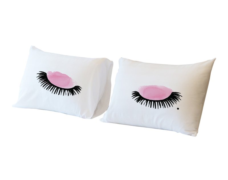 800x633 Willa Arlo Interiors Devansh Eyelashes Watercolor Pillow Cover - Watercolor Eyelashes