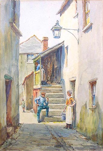 340x496 Antique Painting - Watercolor F