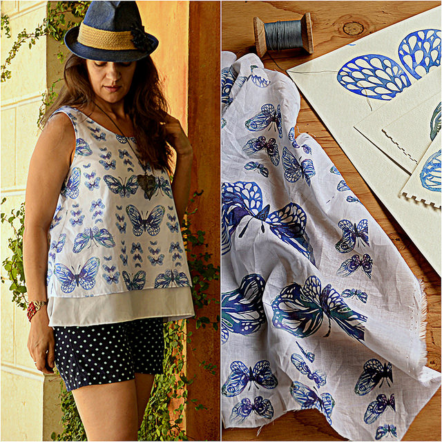 640x640 Paisley Farm Pattern Design Using Watercolor Sketches - Watercolor Fabric Design