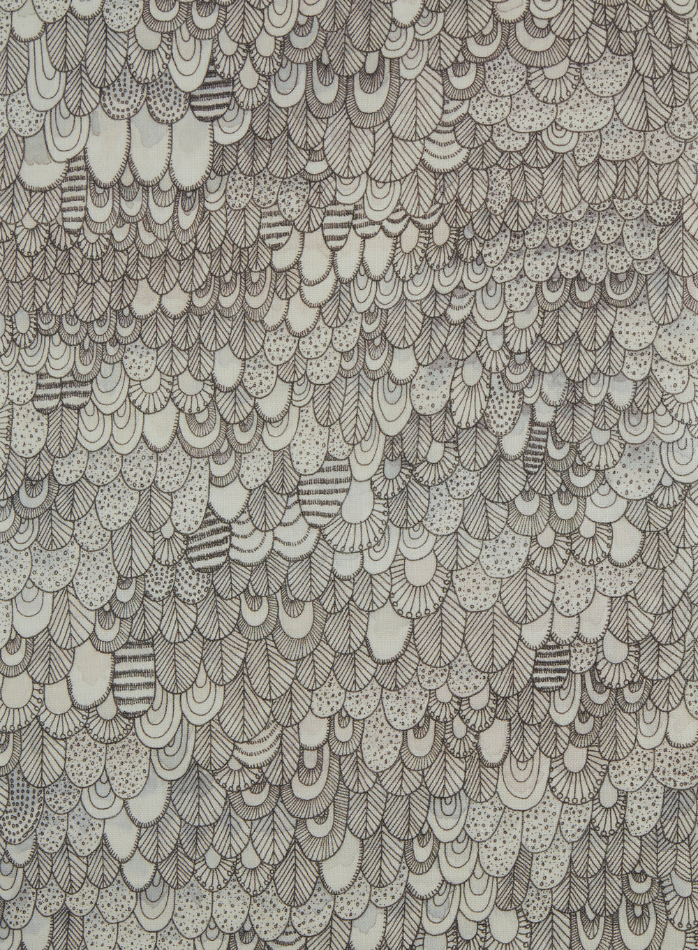 1000x1360 Bird Linen Fabric Watercolour Abigail Edwards Hand Drawn - Watercolor Fabric Design