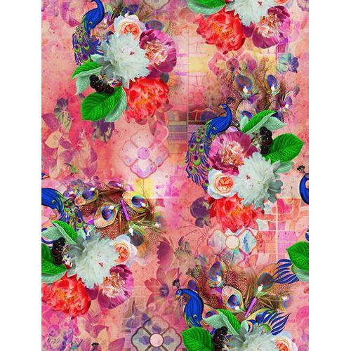 500x500 Sublimation Fabric Printing Services In Gidc, Sachin, Surat - Watercolor Fabric Prints
