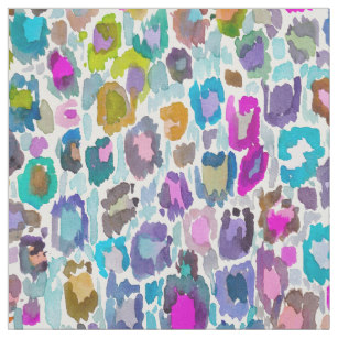 307x307 Watercolor Animal Print Fabric Zazzle - Watercolor Fabric Prints