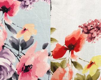 340x270 Watercolor Floral Fabric Etsy - Watercolor Fabric Prints