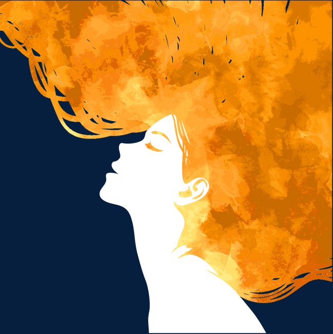 650x651 Women Face Hair Color, Watercolor, Woman, Profile Png And Psd File - Watercolor Face Profile