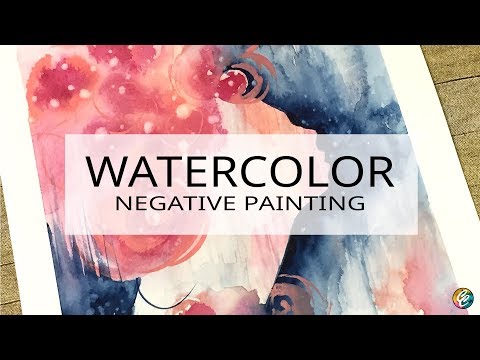 480x360 Watercolor Painting Carving Out A Face Profile With Negative - Watercolor Face Profile