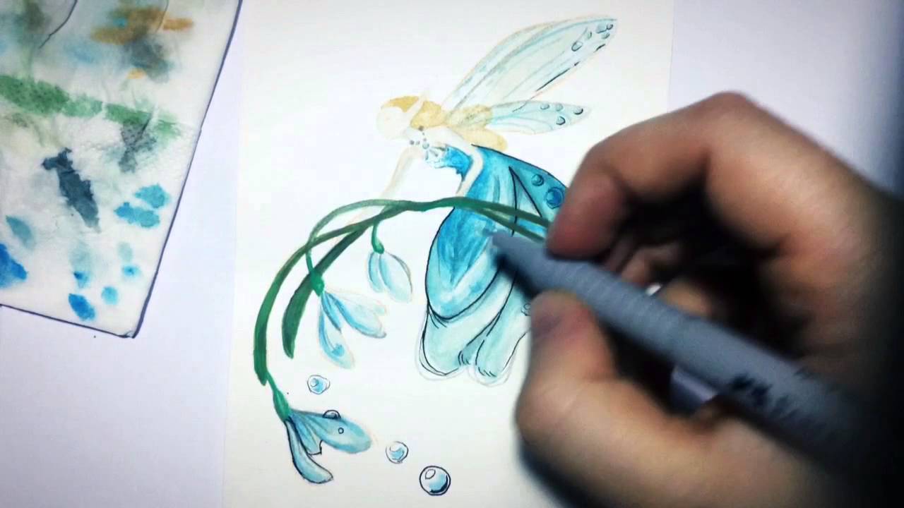 1280x720 Spring Fairy - Watercolor Fairy