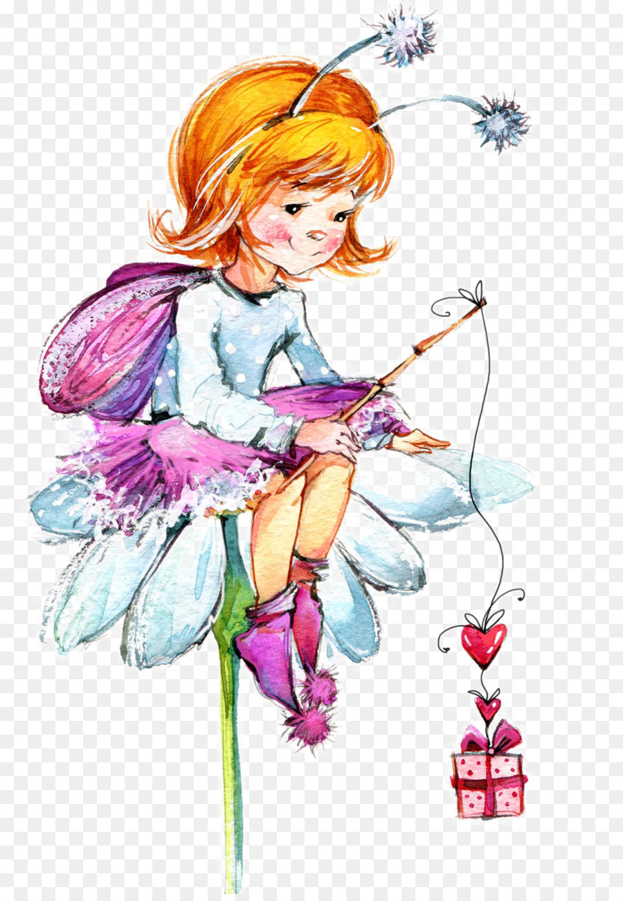 900x1300 Drawing Watercolor Painting Fairy - Watercolor Fairy