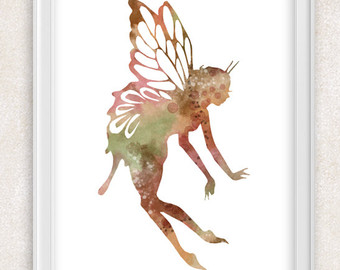 340x270 Fairy Art Etsy - Watercolor Fairy Art