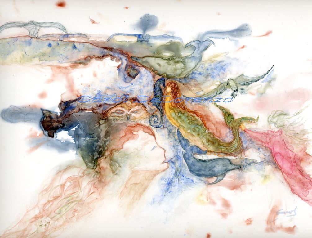 1006x767 Pin By Midory On Watercolor - Watercolor Fairy Art