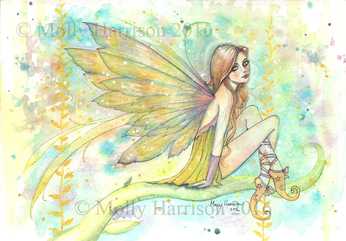 346x241 The Fairy Art And Fantasy Art Of Molly Harrison Official Shop And - Watercolor Fairy Art