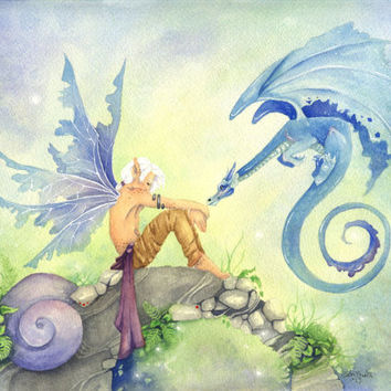 354x354 Best Whimsical Fairy Paintings Products On Wanelo - Watercolor Fairy Art