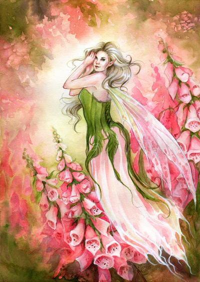 400x565 Fairy Art - Watercolor Fairy Art