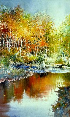 236x392 342 Best Watercolor Landscape Amp Building Images - Watercolor Fall Landscape