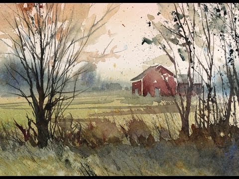 480x360 Painting A Fall Landscape In Watercolor With Susan Avis Murphy - Watercolor Fall Landscape