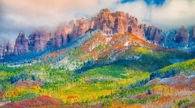 672x372 Photographs Of San Juan Mountain Fall Landscapes - Watercolor Fall Landscape