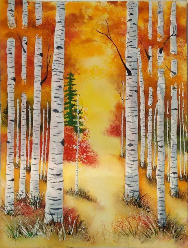 650x858 Fall Painting Ideas 6 Subjects For Autumn Watercolor - Watercolor Fall Trees