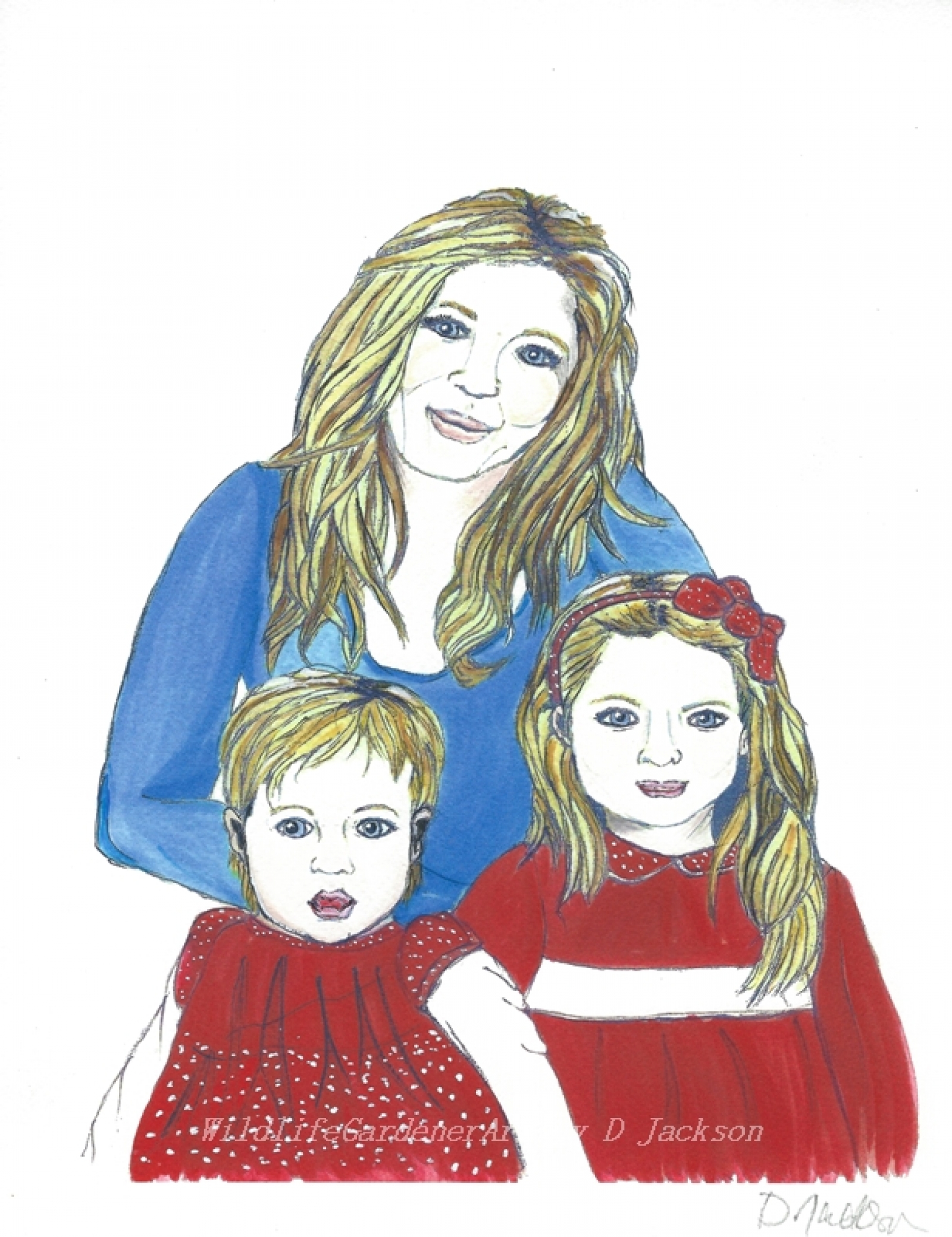 1600x2078 Custom Watercolor Family Portrait, Original Watercolor Art - Watercolor Family Portrait