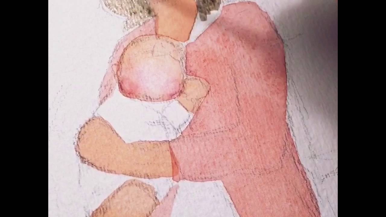 1280x720 Watercolor Family Portrait - Watercolor Family Portrait