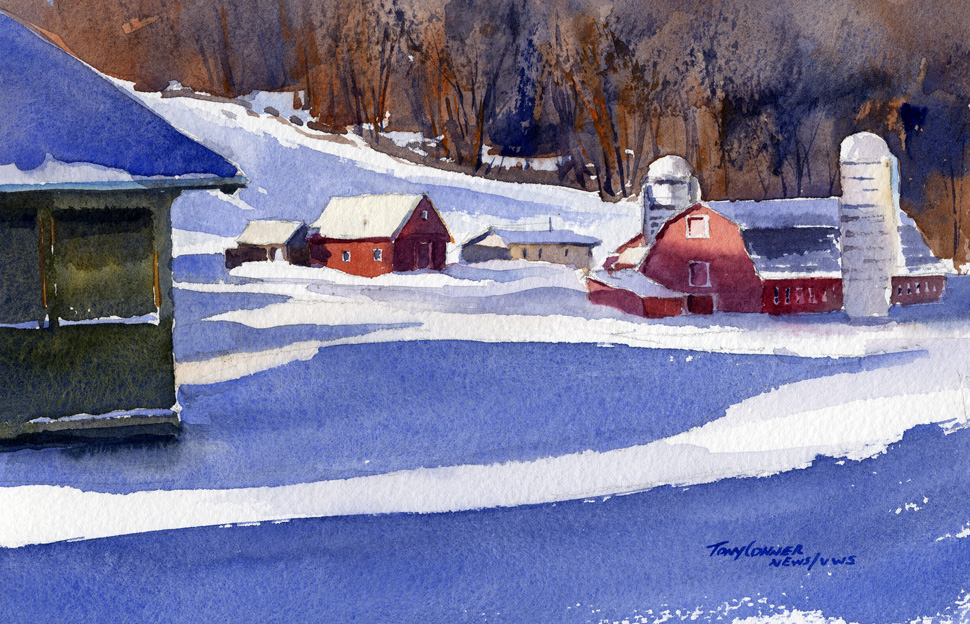 Watercolor Farm Scenes At Paintingvalley Com Explore Collection