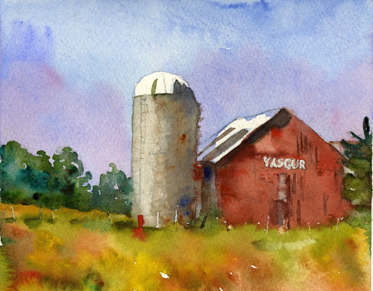 1500x1171 Farm Watercolor Paintings - Watercolor Farm Scenes