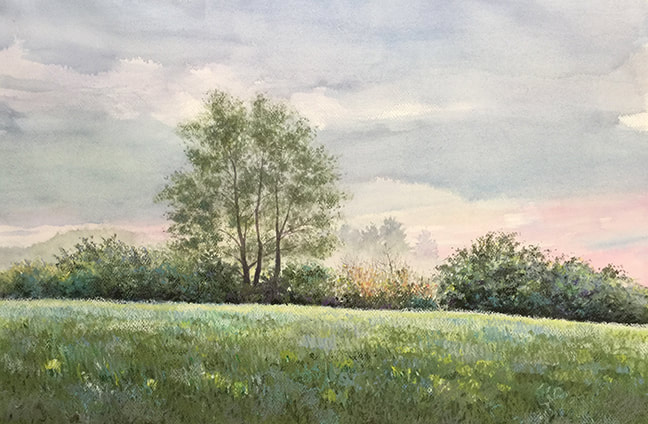 Watercolor Farm Scenes at PaintingValley.com | Explore collection of ...