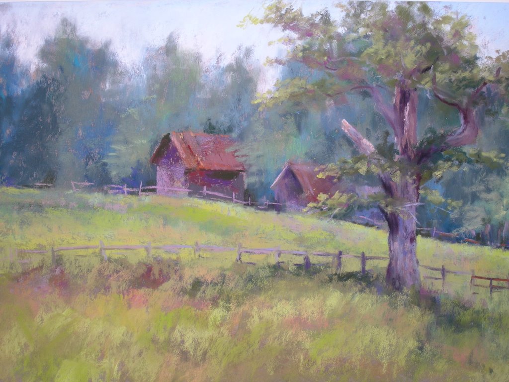 1024x768 Painting My World Favorite Paintings Of 2006...farm Scene - Watercolor Farm Scenes