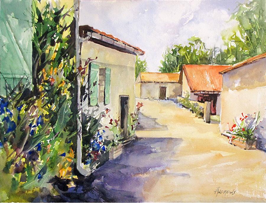 900x689 Rae Andrews - Watercolor Farmhouse