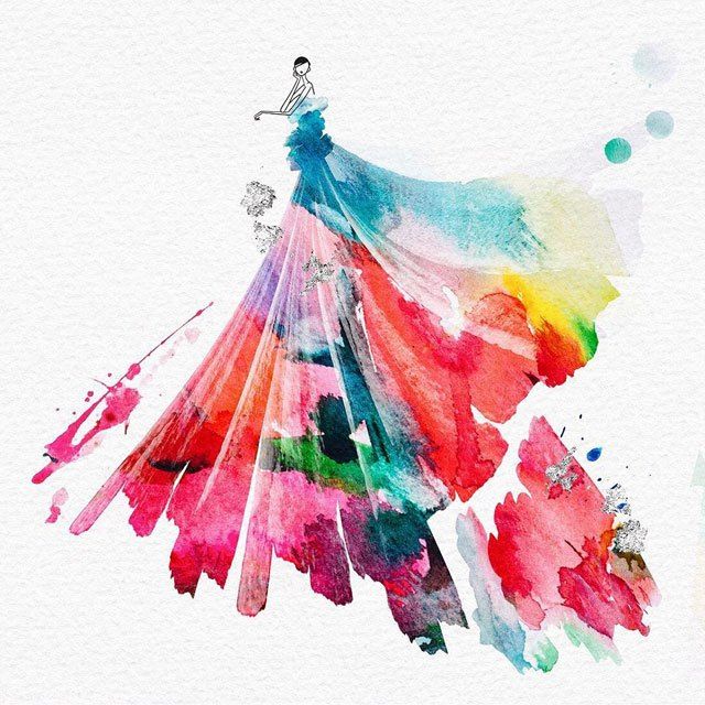 Watercolor Fashion Design