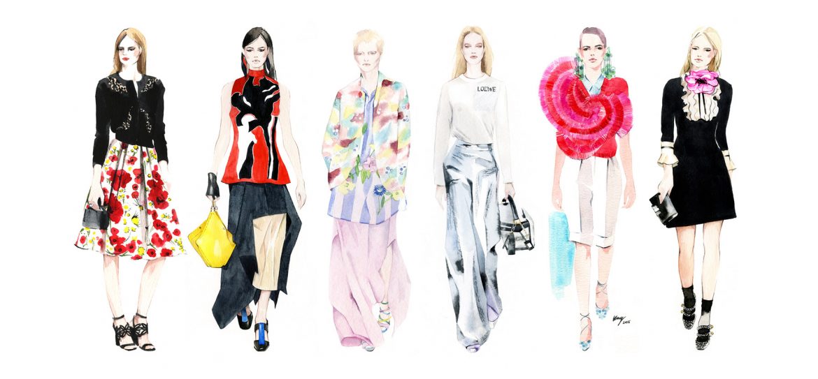 1170x543 Fashion Illustration Irina Kay - Watercolor Fashion Illustration