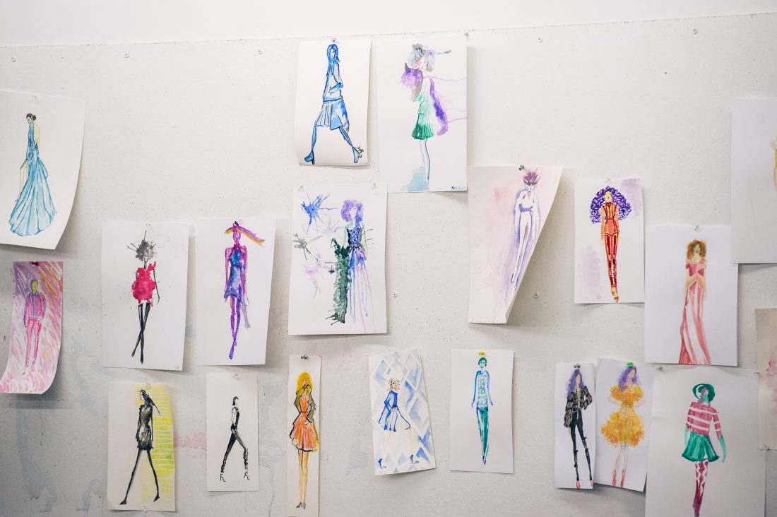 1100x732 Fashion Design Major - Watercolor Fashion Sketches
