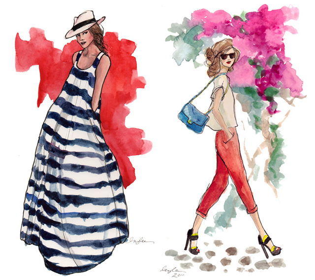 Watercolor Fashion Sketches At Explore Collection