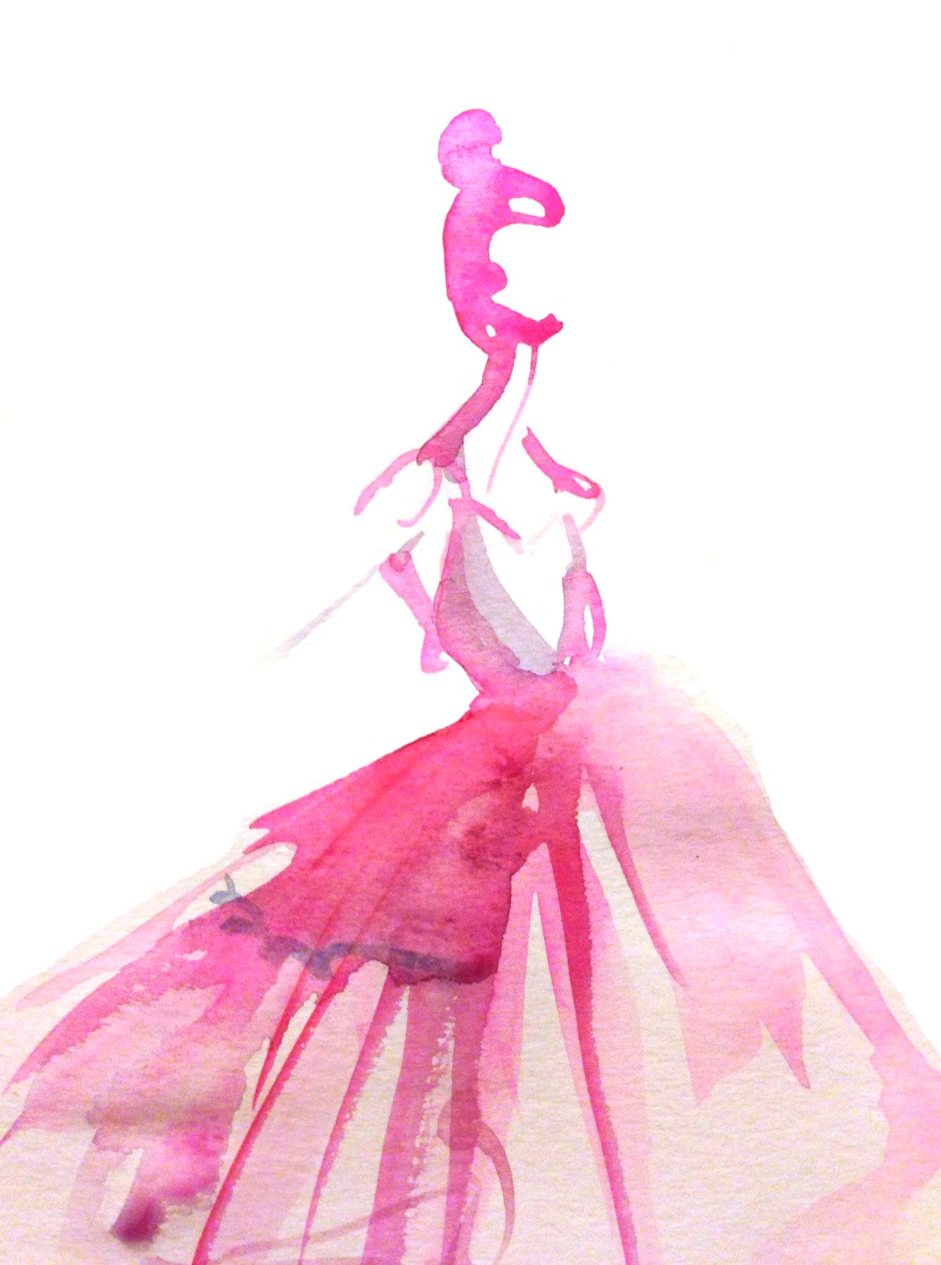1368x1840 Ballerina Art Amp Photography Ballerina, Watercolor - Watercolor Fashion Sketches