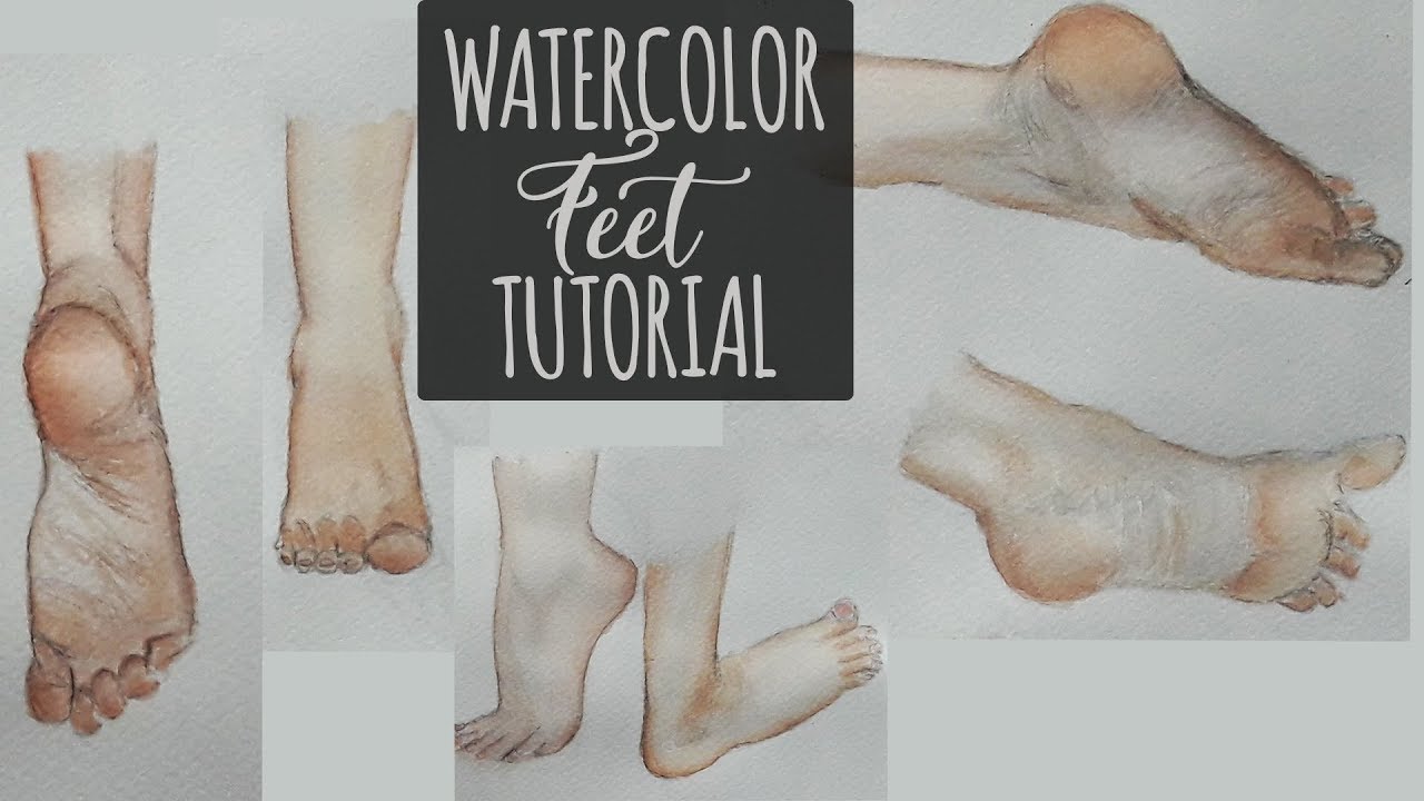 Watercolor Feet at PaintingValley.com | Explore collection of ...