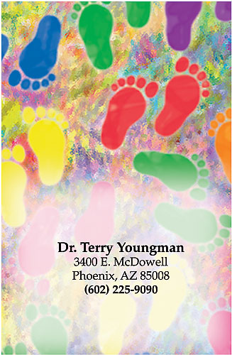 327x500 Watercolor Feet Magnet Smartpractice Medical - Watercolor Feet