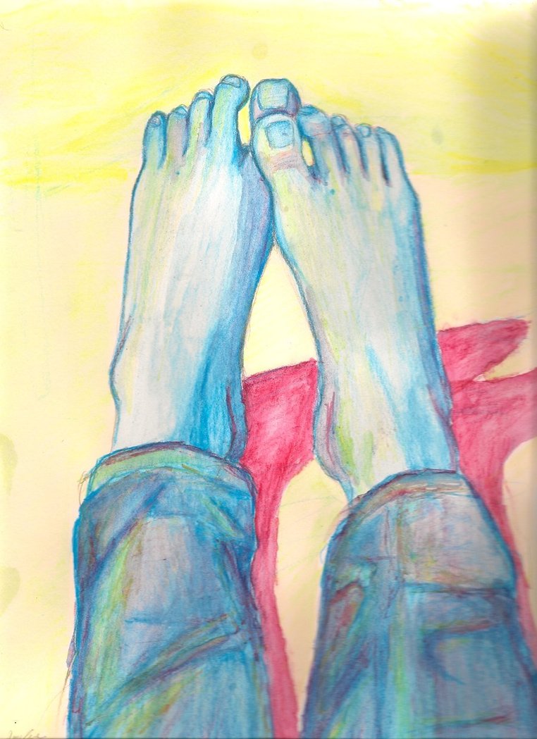 762x1049 Watercolor Feet By Accented - Watercolor Feet